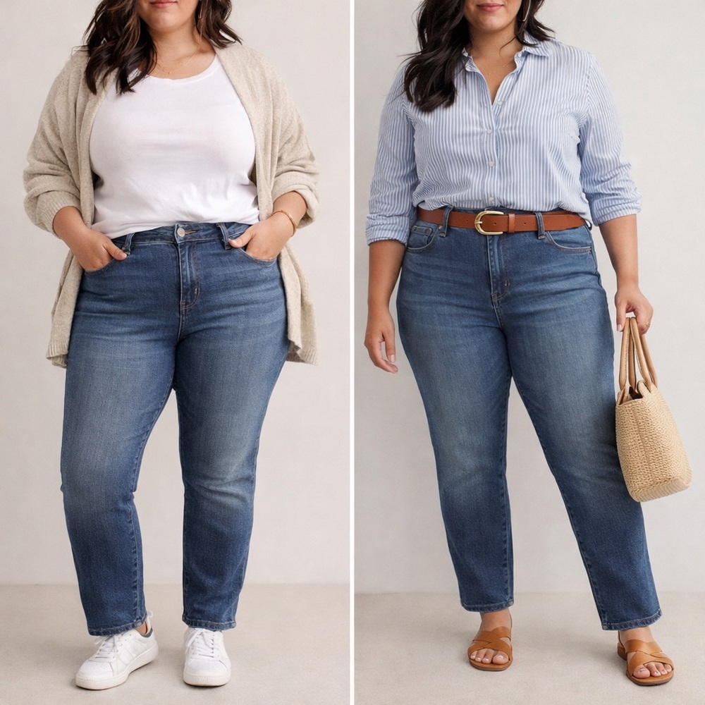 Kut from the Kloth Blue Straight Leg Jeans